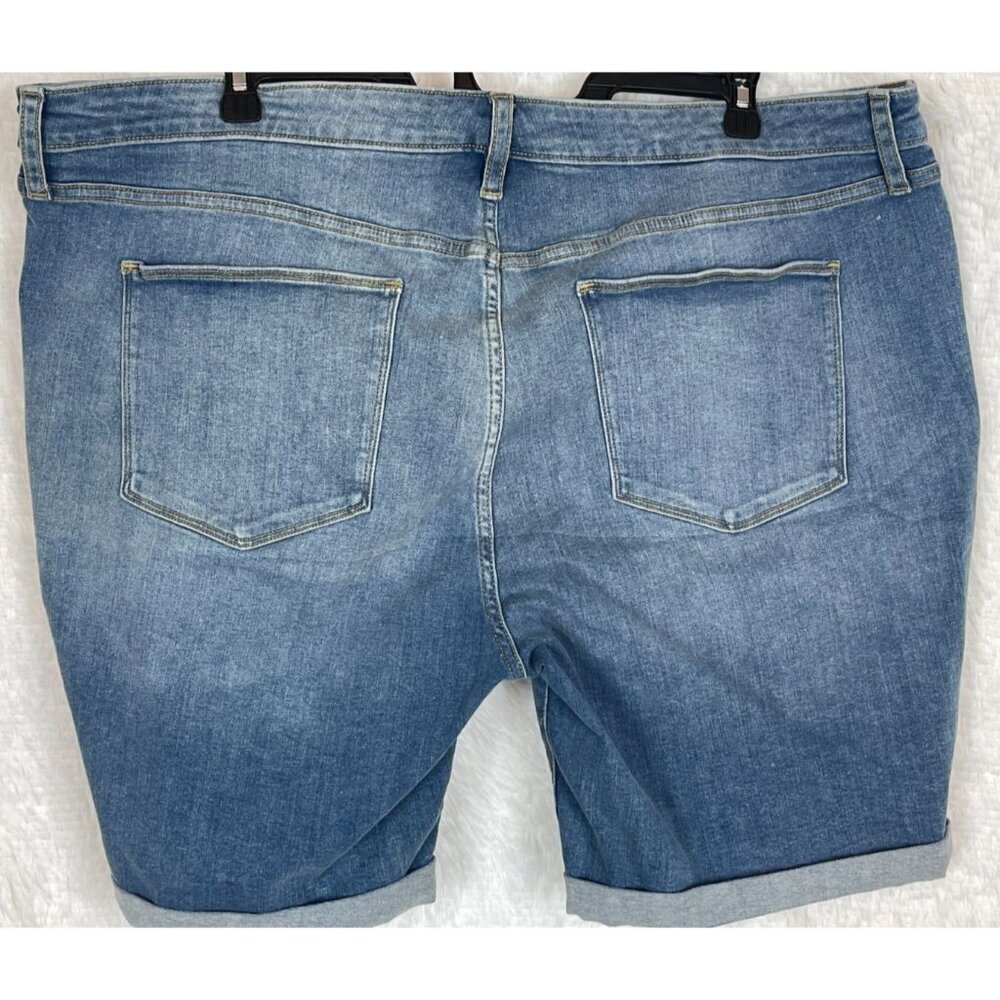 Universal Thread 26WR Bermuda Blue Jean Shorts Cuffed Hem - Picture 4 of 4